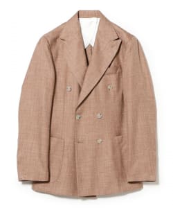 BARBA NAPOLI / B ACTIVE ミックスファブリック ダブルブレスト ジャケット