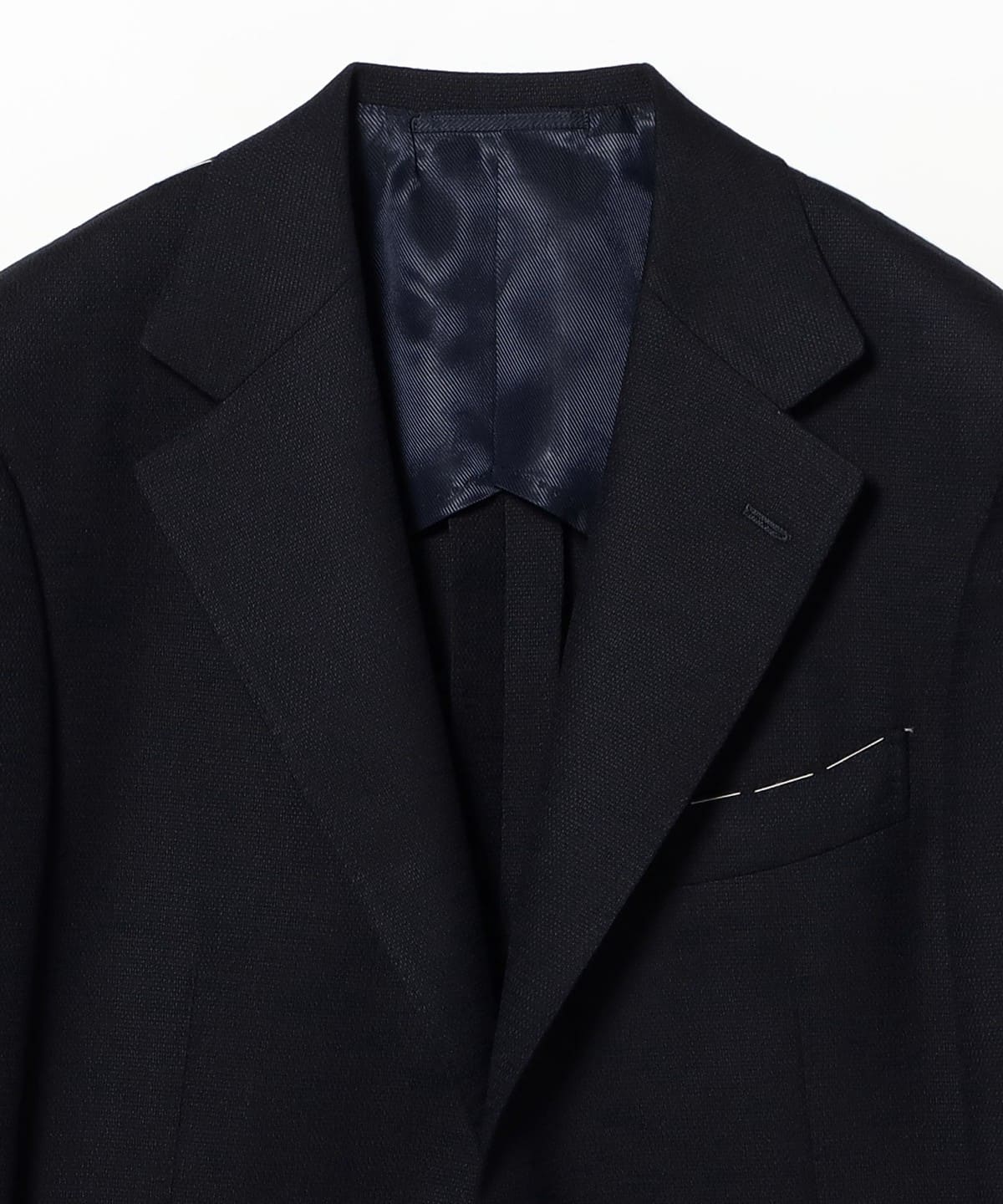 BEAMS F（ビームスF）BEAMS F EXCLUSIVE FABRIC ウール ネイビーホップ