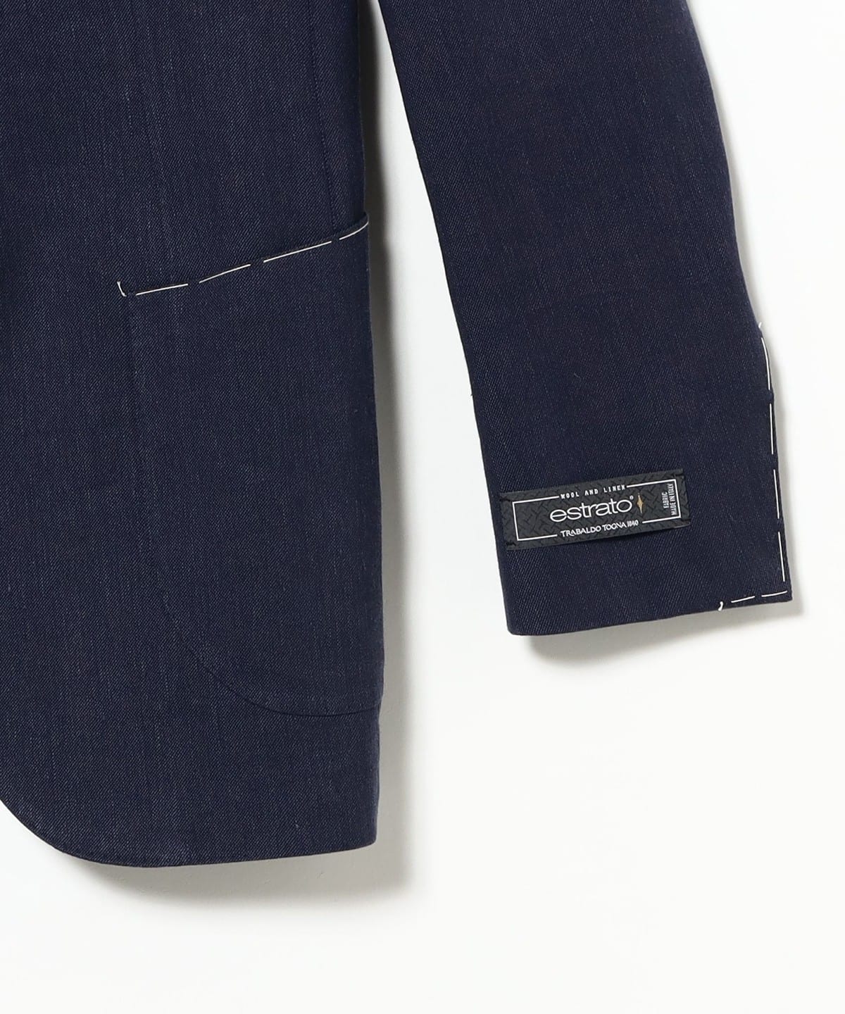 BEAMS F（ビームスF）TRABALDO TOGNA ウールリネン ネイビー 