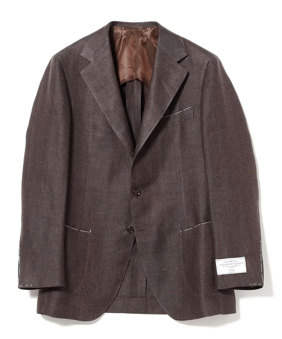 BEAMS F（ビームスF）V.B.CANONICO リネンウール ヘリンボーン