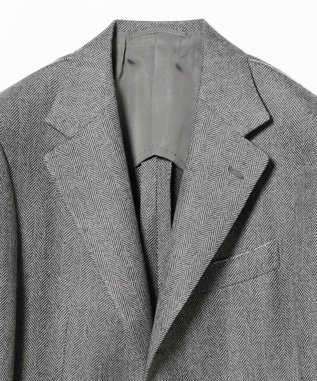 BEAMS F（ビームスF）MARLING & EVANS ウールリネン ヘリンボーン