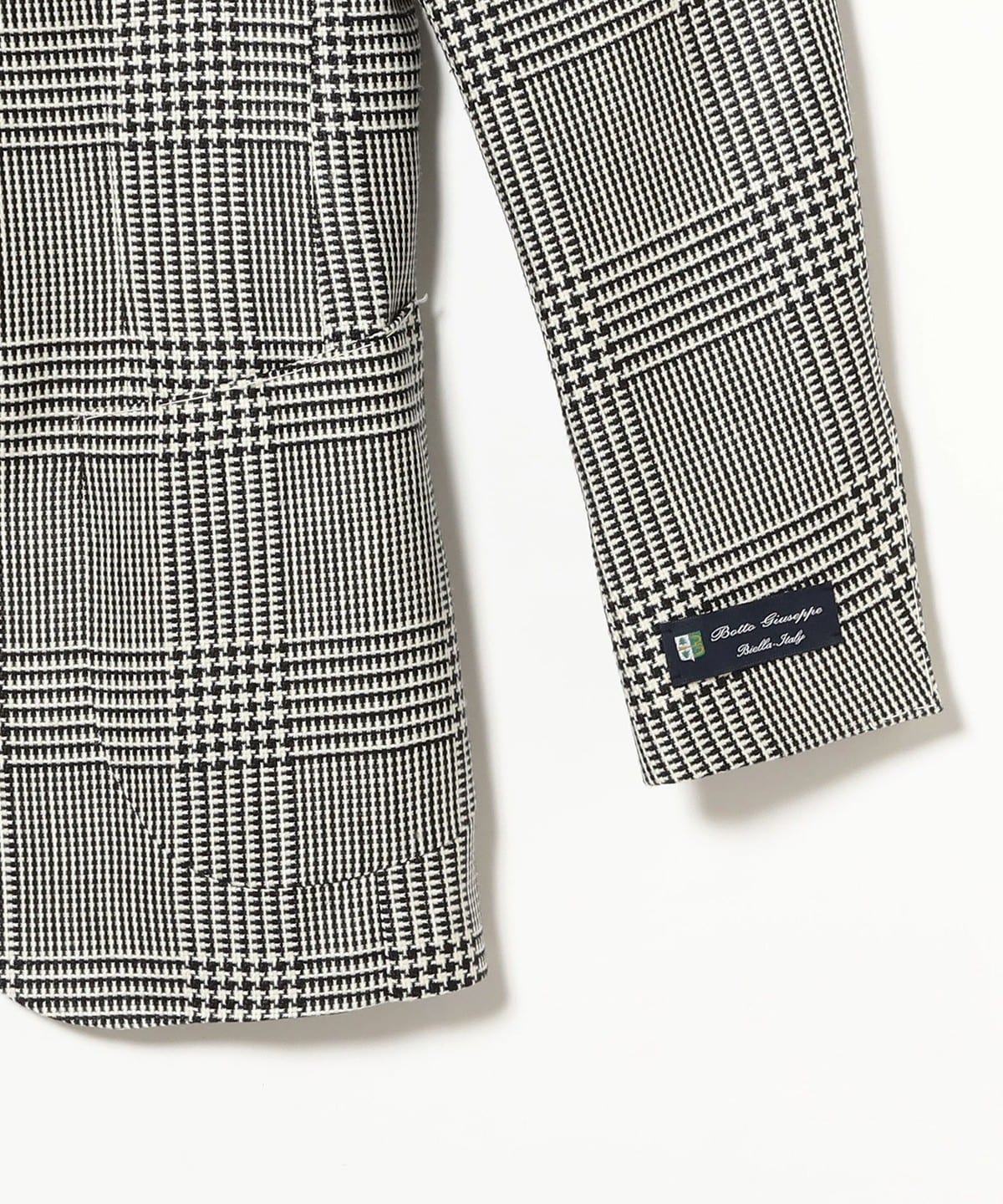 BEAMS F LUIGI BOTTO ジャケット グレー サイズ50 BEAMS F（ビームスF）BOTTO GIUSEPPE ミックスファブリック グレン