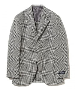 BOTTO GIUSEPPE ミックスファブリック グレンプレイド ジャケット