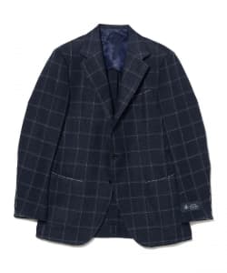 FABIO ウールリネン ウインドウペーン ジャケット