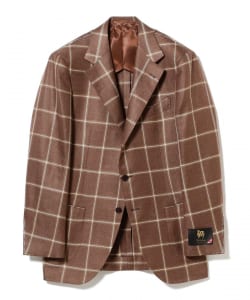 MALLALIEUS ミックスファブリック ウインドウペーン ジャケット