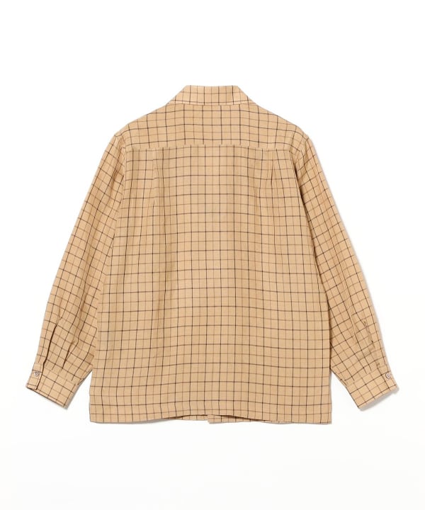 【別注】Paul Stuart / レーヨンリネン タッターソール チョアシャツジャケット