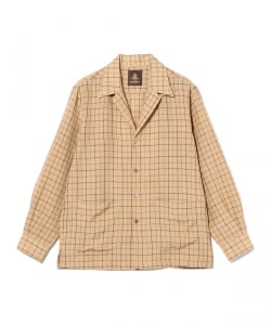 【別注】Paul Stuart / レーヨンリネン タッターソール チョアシャツジャケット