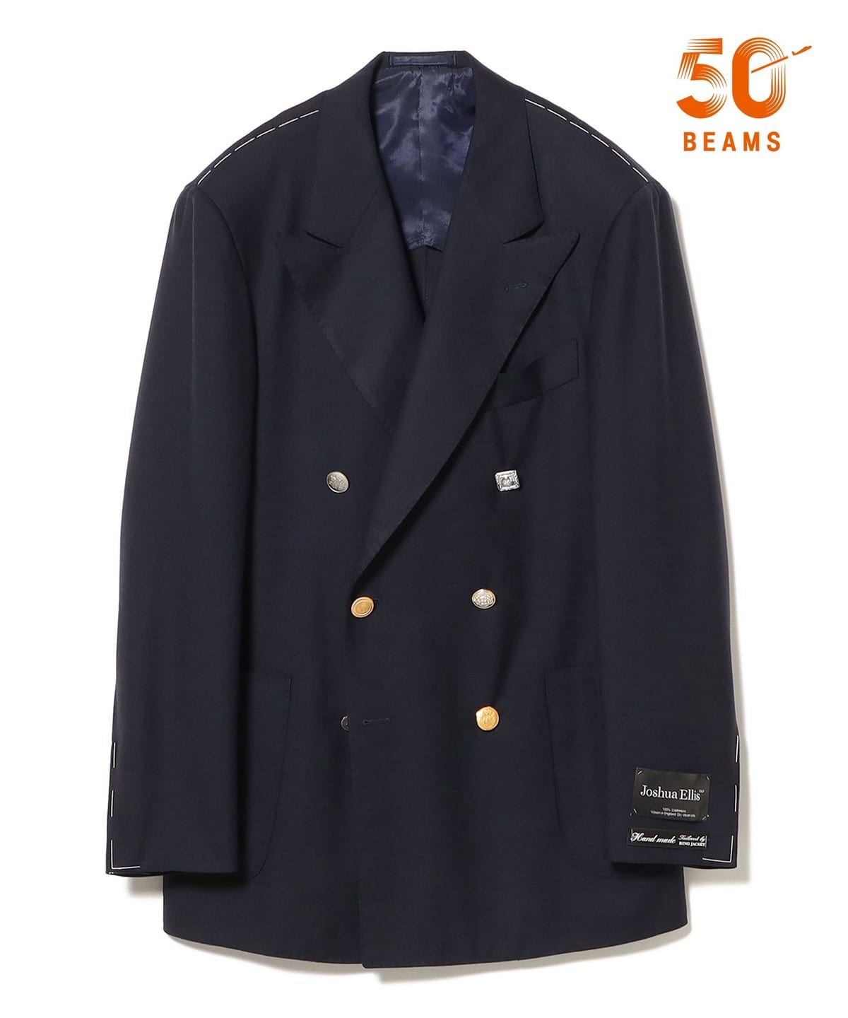 BEAMS F（ビームスF）HANDMADE Joshua Ellis カシミヤ ダブルブレスト