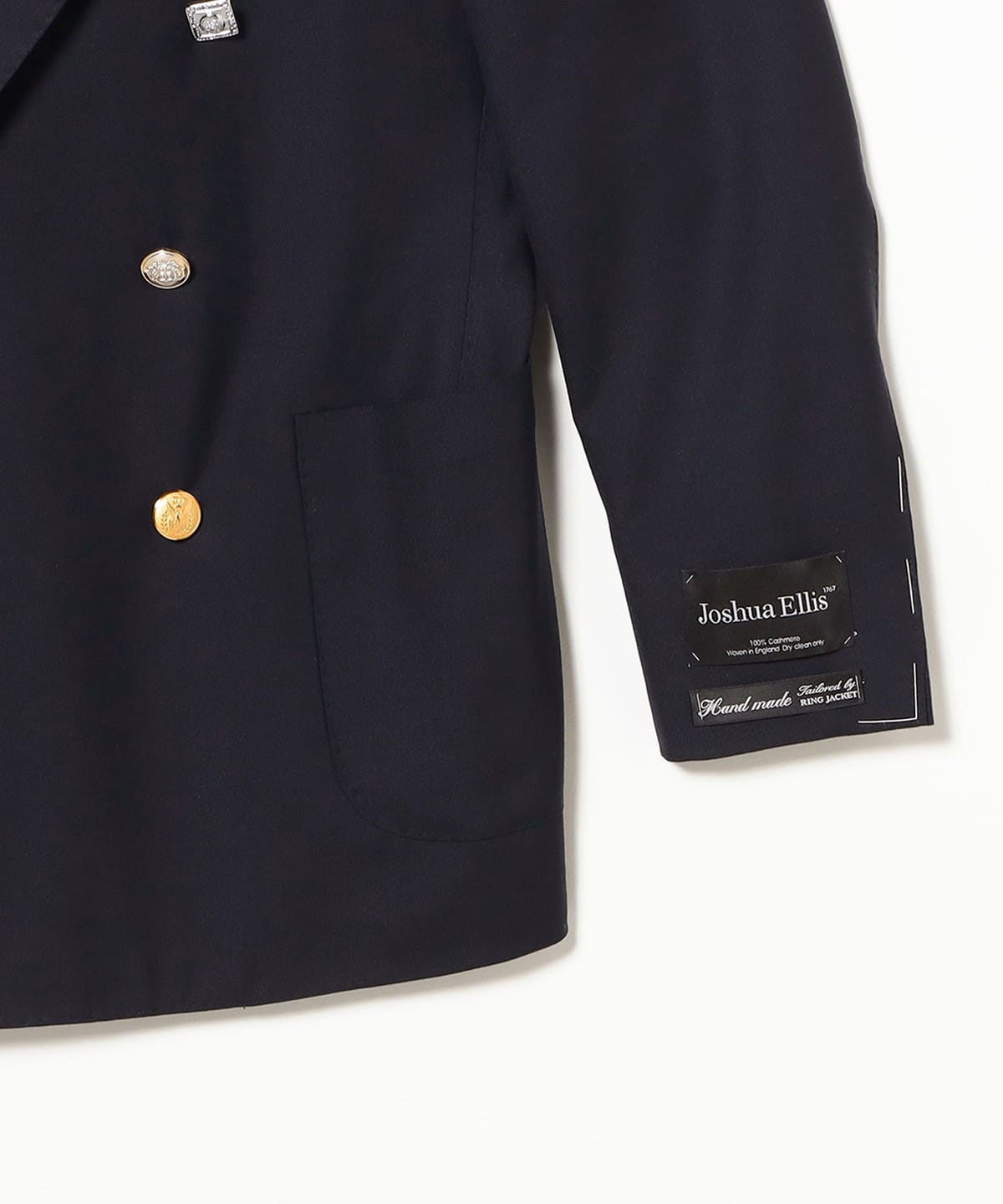 BEAMS F（ビームスF）HANDMADE Joshua Ellis カシミヤ ダブルブレスト