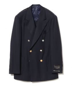 HANDMADE Joshua Ellis カシミヤ ダブルブレスト クレイジーボタン ブレザー