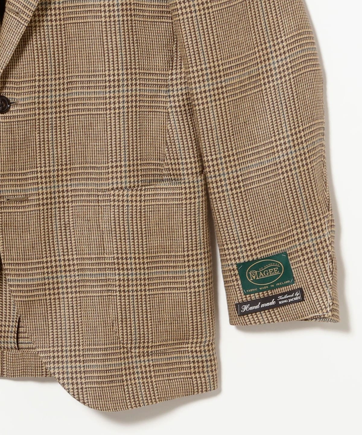 BEAMS F（ビームスF）HANDMADE MAGEE リネン グレンプレイド