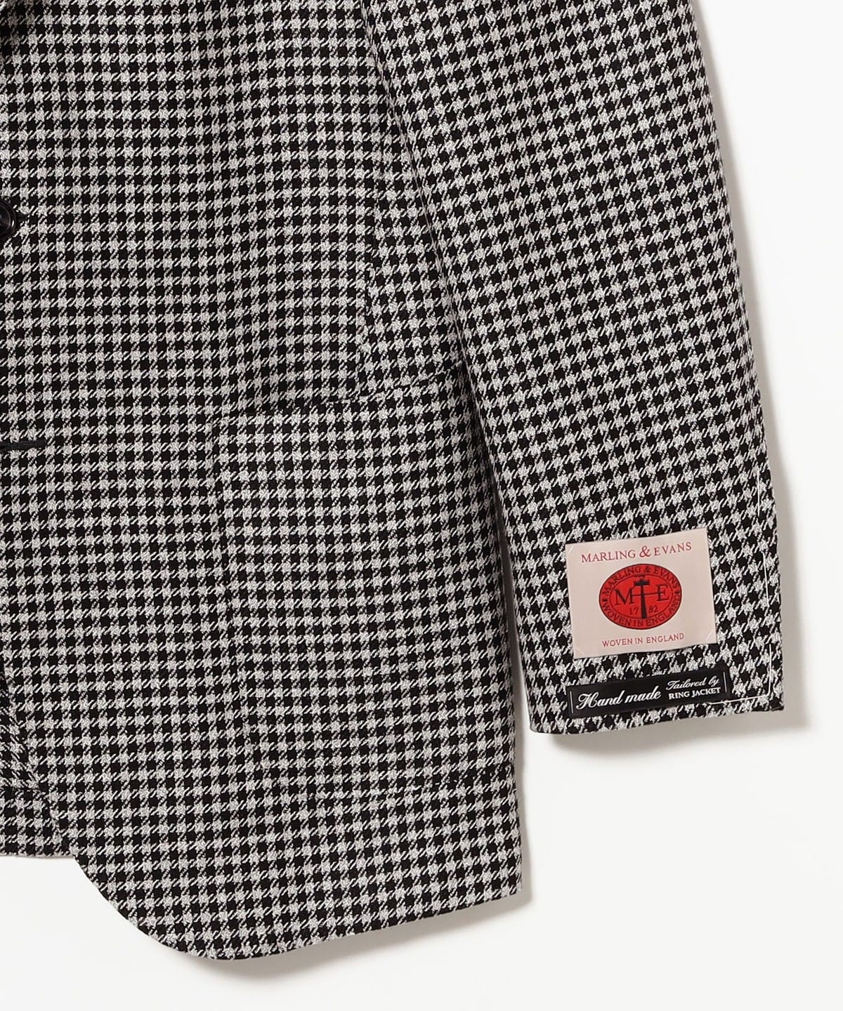春夏 BEAMS F MARLING&EVANS ジャケット 50 BEAMS F（ビームスF）MARLING & EVANS グレンチェック オーバーペーン