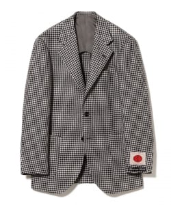 HANDMADE MARLING & EVANS ミックスファブリック チェック ジャケット