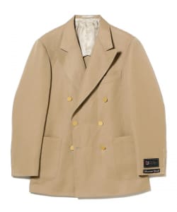 HANDMADE SAVILE CLIFFORD ウールリネン ダブルブレスト ブレザー