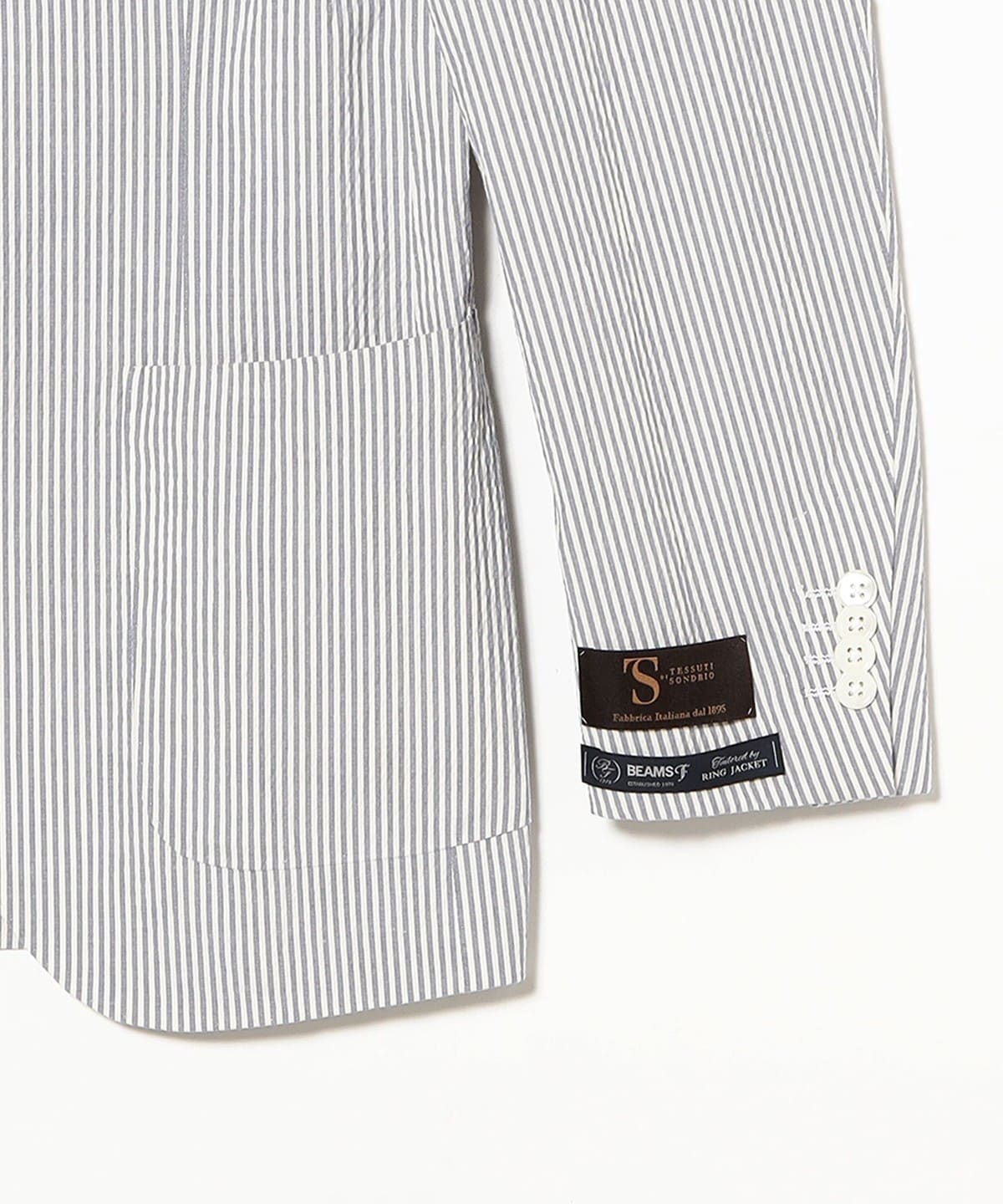 BEAMS F（ビームスF）NEW EASY SONDRIO シアサッカー ジャケット