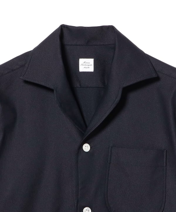 【別注】Maria Santangelo / MARCELLO ミックスファブリック シャツ ジャケット