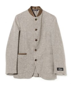 【別注】Belvest / JACKET IN THE BOX ウール バンドカラー ジャケット