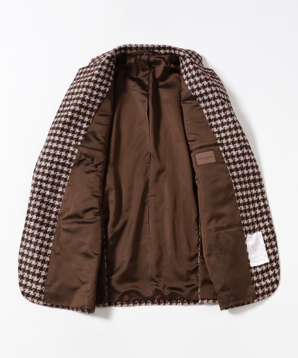 【別注】Stile Latino / FAUSTO ミックスファブリック ブークレ ハウンドトゥース ジャケット