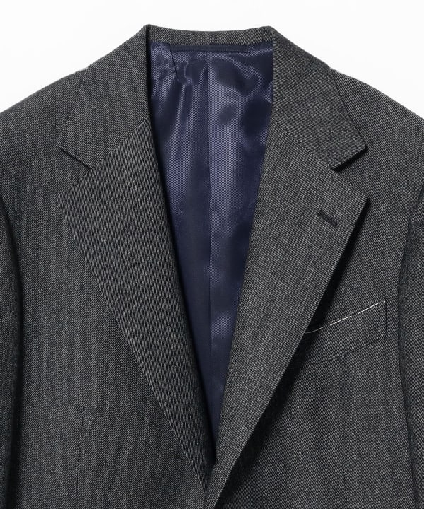 B OTTO LI Wool Cashmere Denim-Style Blazer