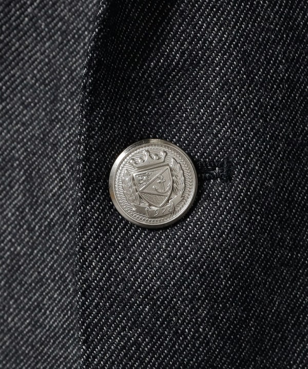 B OTTO LI Wool Cashmere Denim-Style Blazer