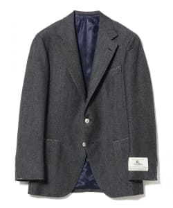 B OTTO LI Wool Cashmere Denim-Style Blazer