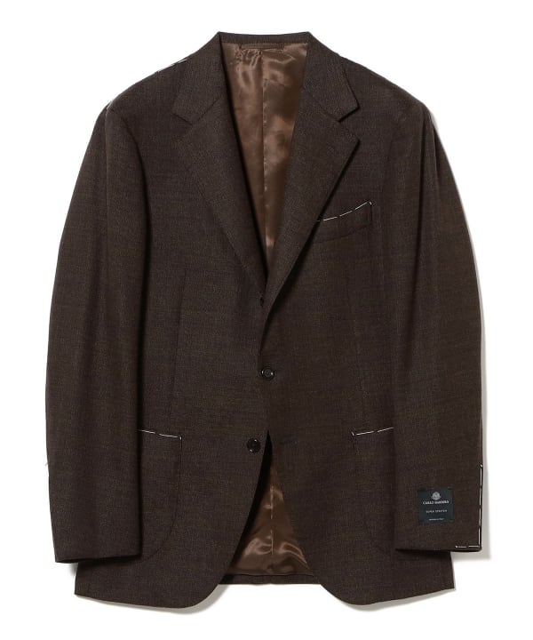 バルドウィン　BEAMS　F取扱　新品　サイズS　ブラウン BEAMS F（ビームスF）CARLO BARBERA ウールストレッチ ブラウン