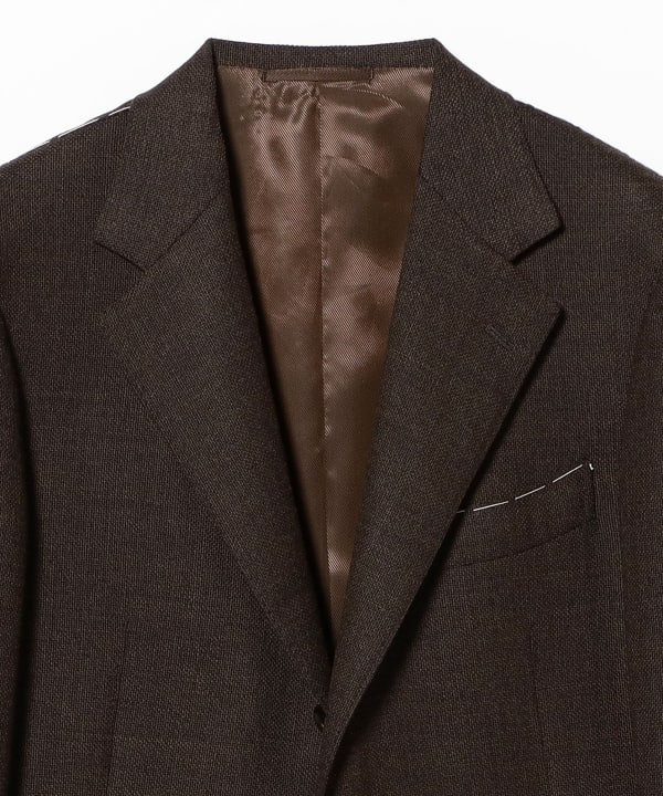 BEAMS F（ビームスF）CARLO BARBERA ウールストレッチ ブラウン