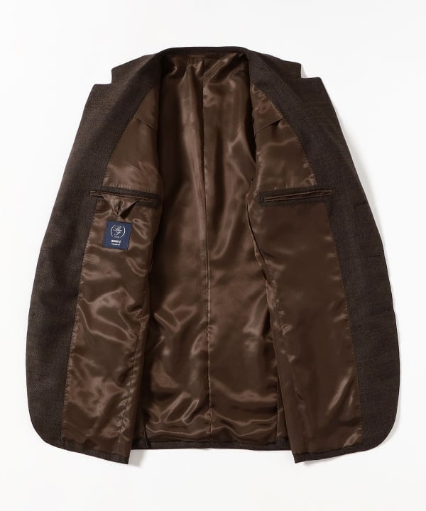 BEAMS F（ビームスF）CARLO BARBERA ウールストレッチ ブラウン