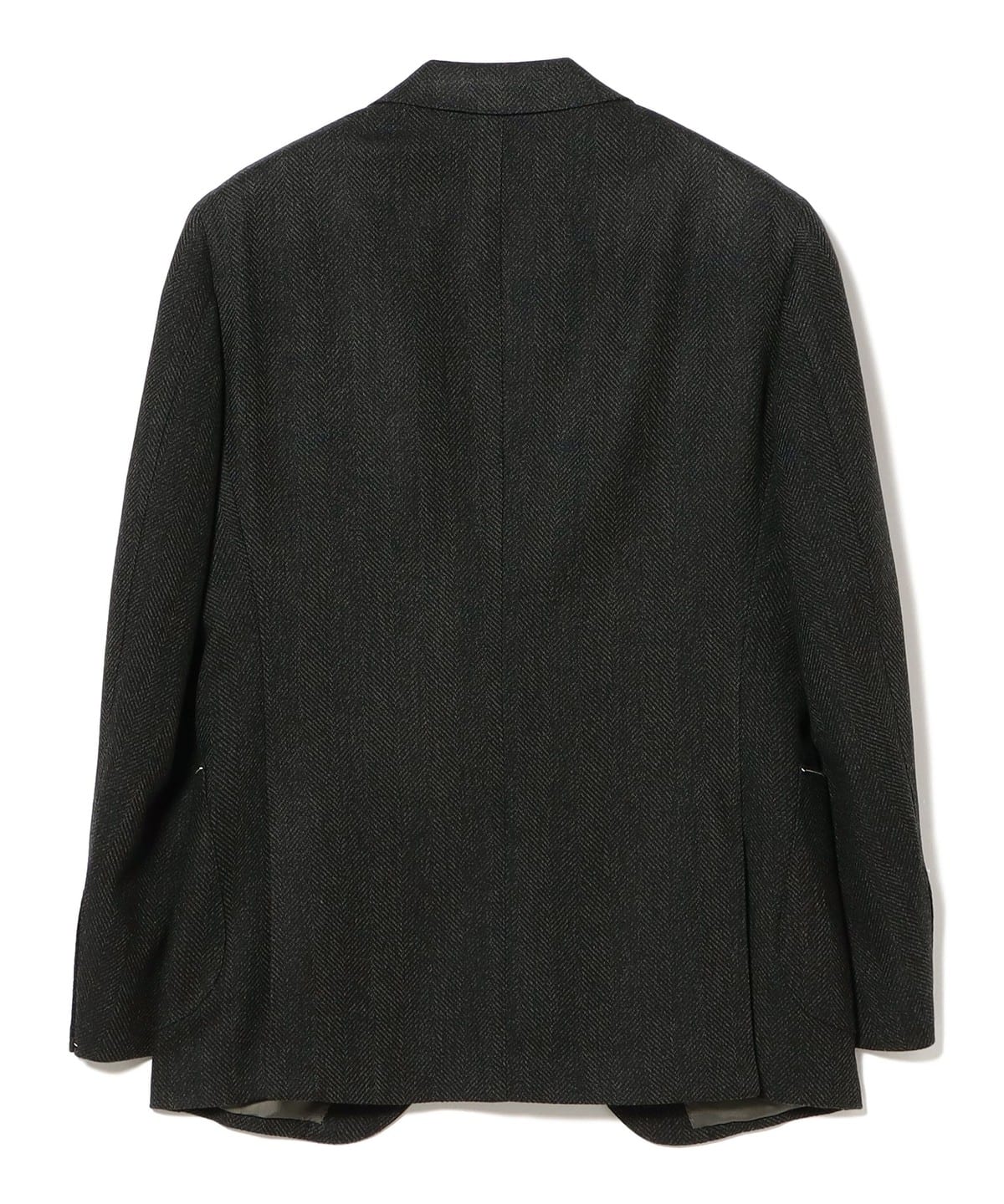 BEAMS F（ビームスF）DRAGO ウールカシミヤ ヘリンボーン ダーク