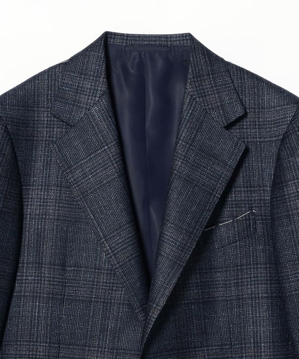 LORO PIANA FABRIC 混紡格紋西裝外套