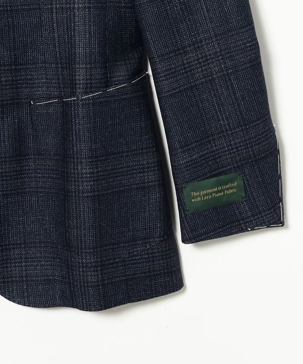 LORO PIANA FABRIC 混紡格紋西裝外套