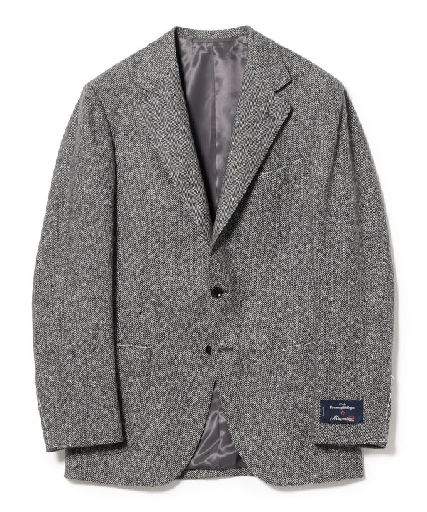 Ermenegildo Zegna Wool Cashmere Herringbone Jacket
