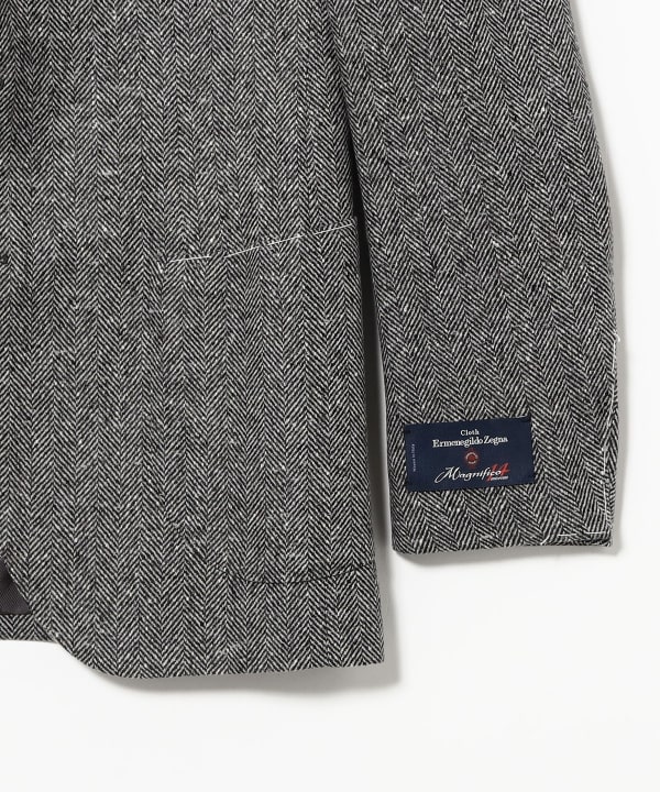 Ermenegildo Zegna Wool Cashmere Herringbone Jacket