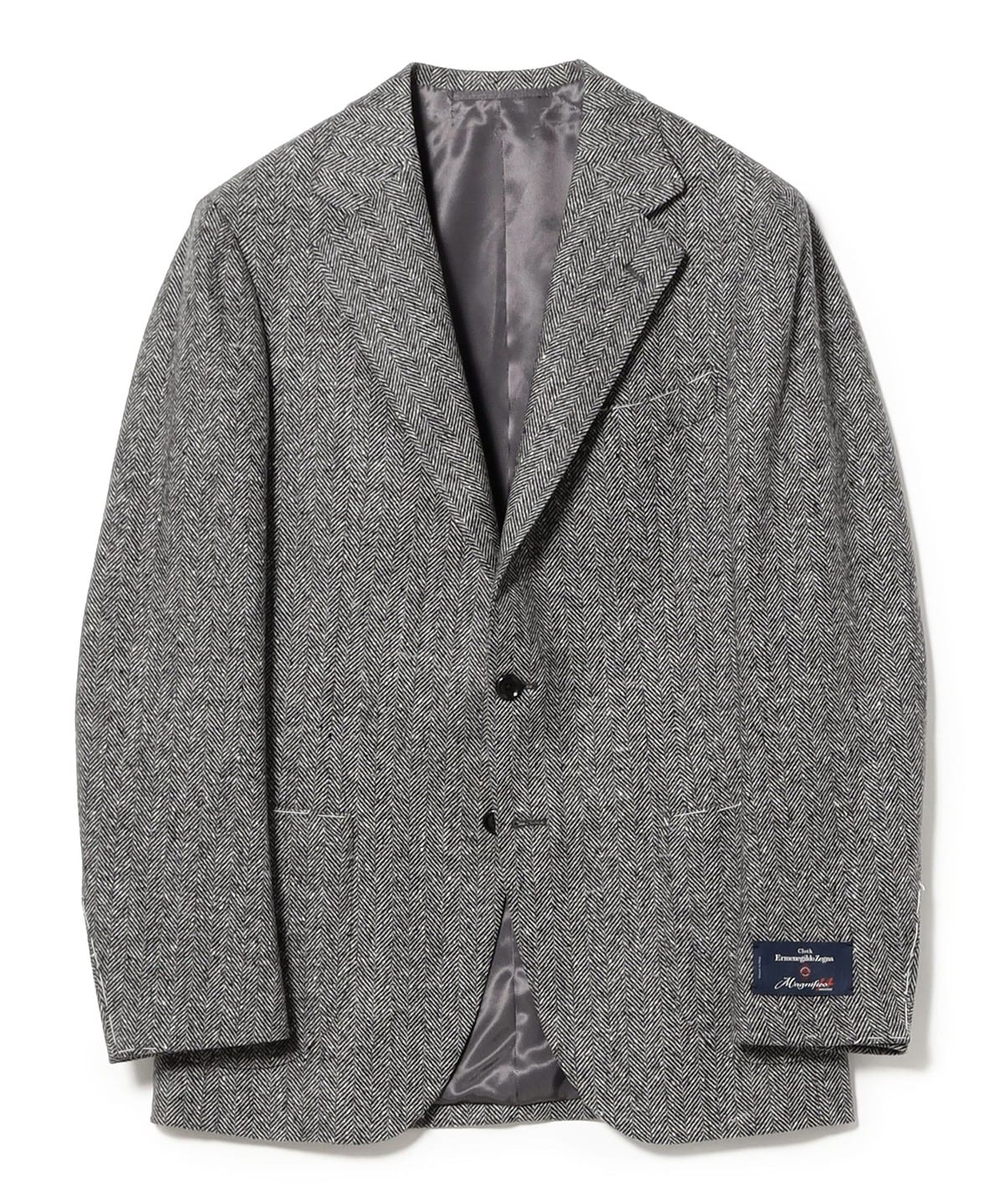 Ermenegildo Zegna 羊毛羊絨人字紋外套