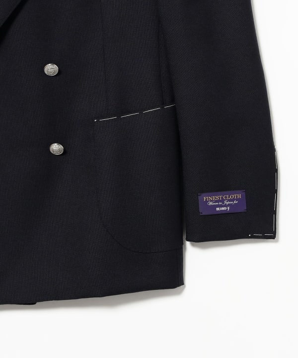 BEAMS F EXCLUSIVE FABRIC ウール ダブルブレスト ブレザー