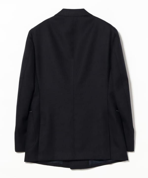 BEAMS F EXCLUSIVE FABRIC ウール ダブルブレスト ブレザー