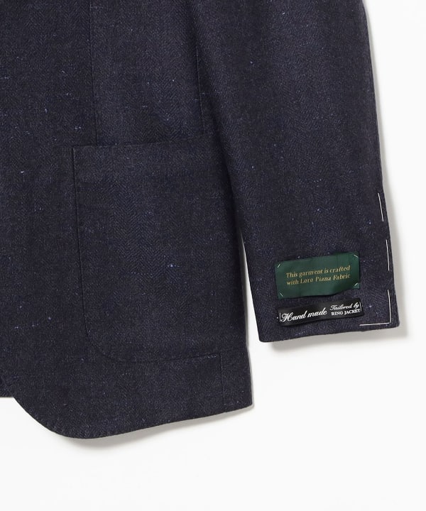 HANDMADE LORO PIANA FABRIC ミックスファブリック ホームスパン ジャケット
