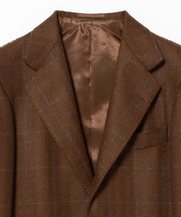 HANDMADE DORMEUIL アルパカカシミヤ ウインドウペーン ジャケット