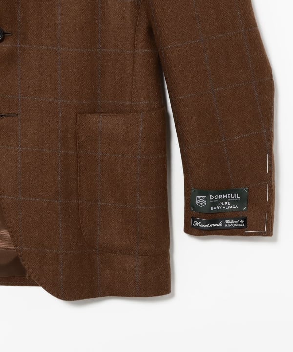 HANDMADE DORMEUIL アルパカカシミヤ ウインドウペーン ジャケット