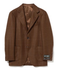 HANDMADE DORMEUIL アルパカカシミヤ ウインドウペーン ジャケット