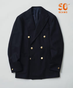 【別注】Drake’s × BEAMS F / ウール フランネル ダブルブレスト ブレザー