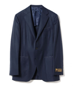 ▲BEAMS F / Loro Piana ウールソリッド 3ボタンジャケット