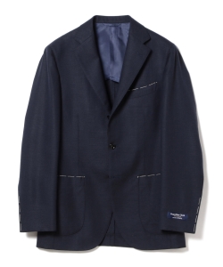 ▲BEAMS F / ANGELICO ウールネイビー 3ボタンジャケット◎