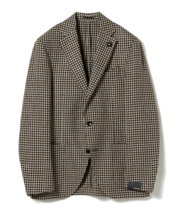 ▲LARDINI / ハウンドトゥース+ペーン 3ボタンジャケット