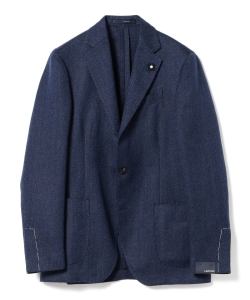▲LARDINI / EASY ヘリンボーン 3ボタンジャケット