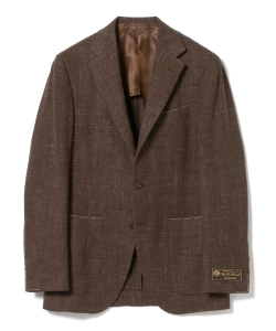 ▲BEAMS F / Loro Piana 3ミックスブラウン 3ボタンジャケット