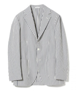 ▲BEAMS F / シアサッカーストライプ ジャケット