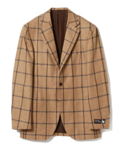 ▲BEAMS F / FERLA 3ミックス ウインドウペーン ジャケット