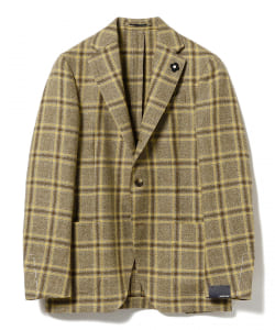 ▲LARDINI / EASY ウールリネン ウインドウペーン ジャケット
