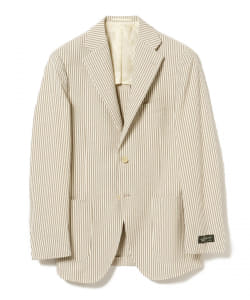 ▲BEAMS F / SUBALPINO EASY シアサッカー ストライプ ジャケット